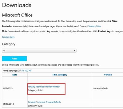 下载microsoft office2016预览版的图文教程
