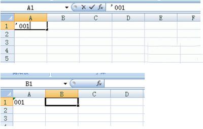 excel表格之如何输入0&ldquo;零&rdquo;