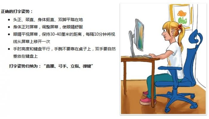 金山打字通新手指南:打字的正确姿势
