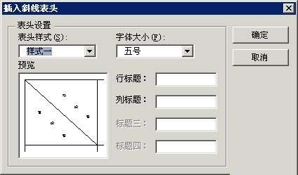 Word2007表格：绘制斜线表头及样式