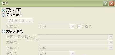 word 2007:自定义水印的制作