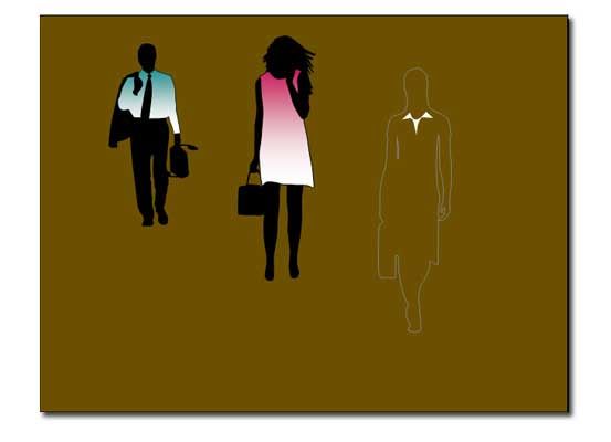 简约的剪影应用，打造完美的PPT