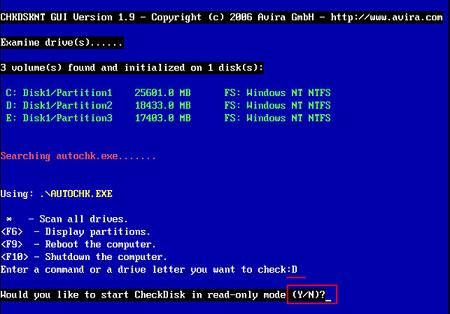 如何用u深度maxdos工具箱进行磁盘扫描