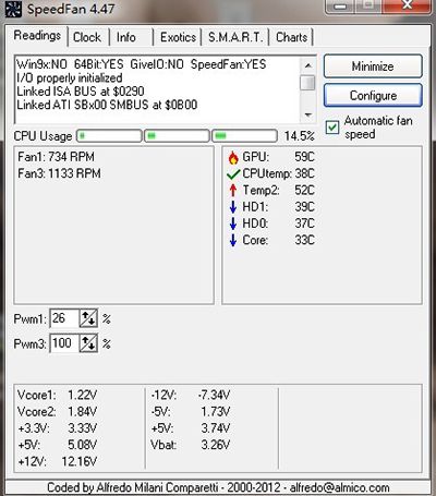 SpeedFan怎么调风扇噪音