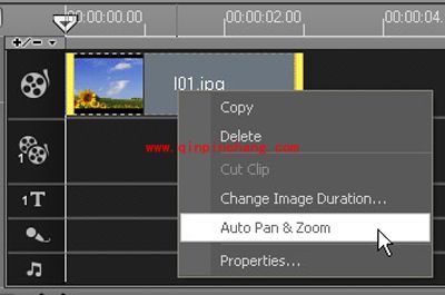 会声会影教程之自动摇动和缩放