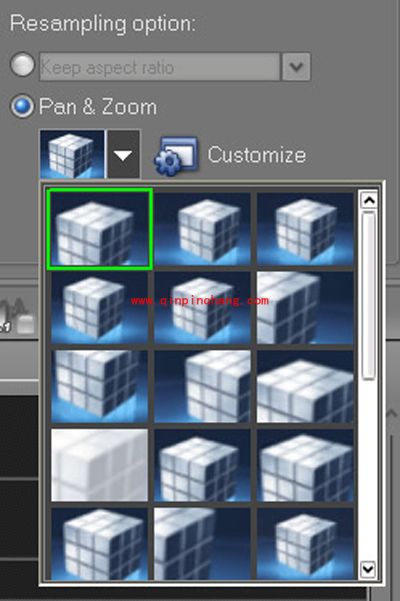 会声会影教程之自动摇动和缩放