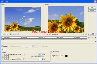 会声会影教程之自动摇动和缩放