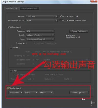 AE英文版导出视频的步骤图解