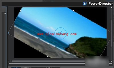 威力导演旋转视频方法