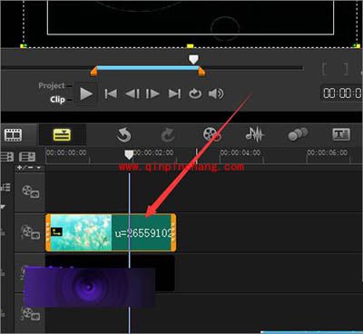 会声会影只显示黑色遮罩的部分的设置方法