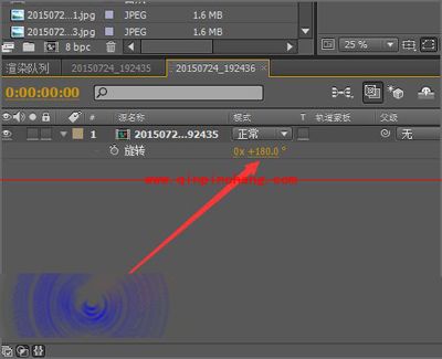 Adobe After Effects将图片或视频旋转方向的方法