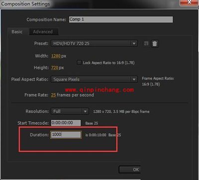 AE时间线长度不够的解决办法