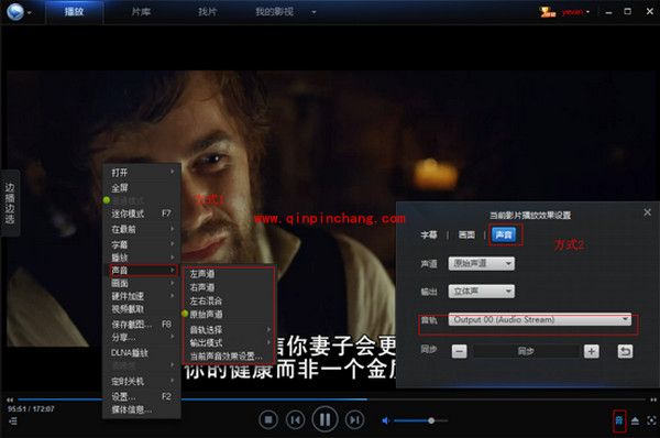 迅雷看看切换语言的小妙招