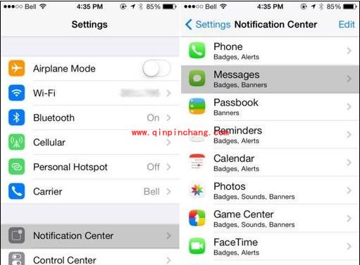 苹果设备关闭通知中心信息提醒技巧