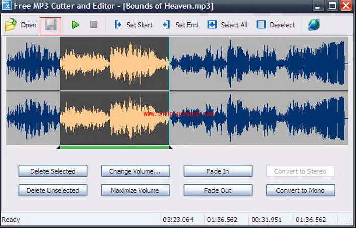 Free MP3 Cutter and Editor的安装及使用教程