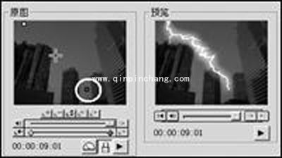 会声会影后期处理教程之电闪雷鸣