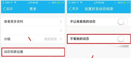手机QQ好友动态权限设置步骤