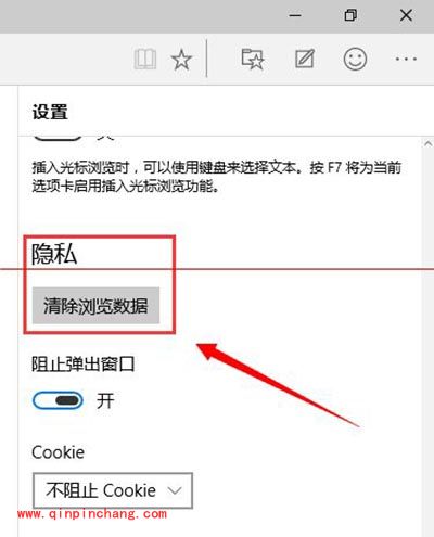 win10斯巴达浏览器清理浏览器缓存图文教程