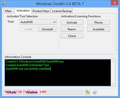 一键激活Win 8和Office 2013的工具Toolkit使用方法详解