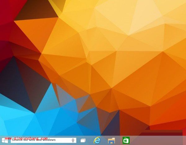 Windows10 Build 9879新功能：任务栏搜索框隐藏