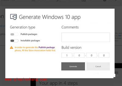 把Web应用打包发布到Win10系统应用商店的方法