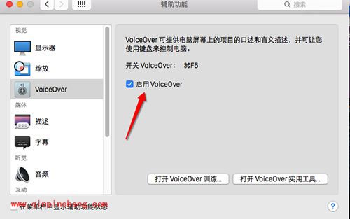 Mac关闭VoiceOver方法