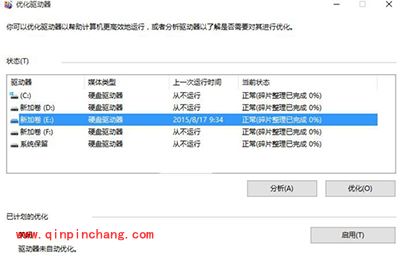 Win10磁盘碎片整理教程