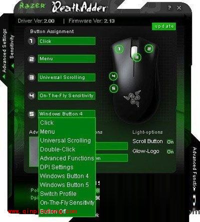 Razer炼狱蝰蛇驱动设置的图文教程