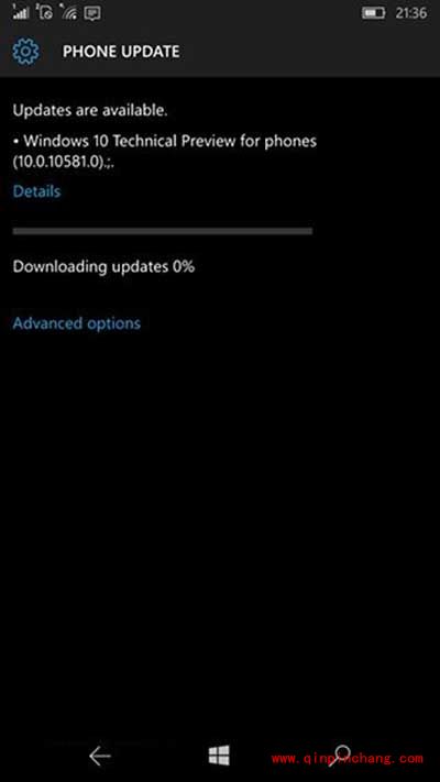 Win10 Mobile预览版10581下载卡在0%解决办法