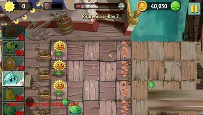 植物大战僵尸2中海盗湾第二关卡通关绝招