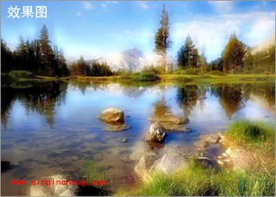 怎么快速打造唯美效果？彩影打造人间仙境教程