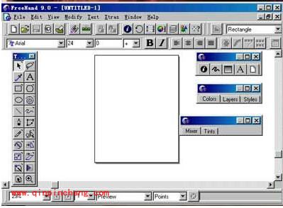 Freehand9.0操作界面介绍
