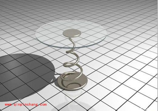 3DMax新手入门：简单茶几的制作