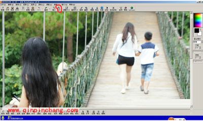ACDSee使用教程：将图片中多余的人P掉的方法