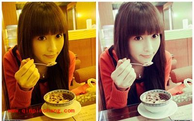 美图秀秀如何还原偏色照