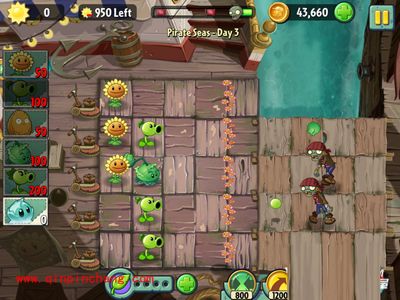 植物大战僵尸2：海盗湾第三关通关诀窍