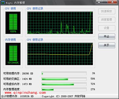 Windows优化大师Wopti内存怎么管理