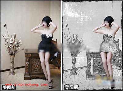 美图秀秀打造魔幻场景图片