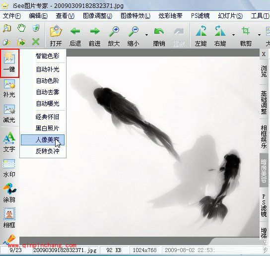 iSee图片专家制作水墨画的方法介绍