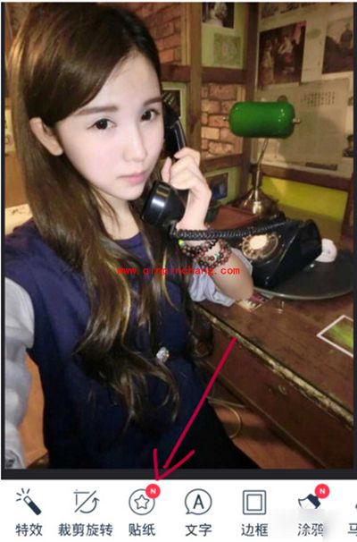 天天P图萌萌哒贴纸使用图文教程