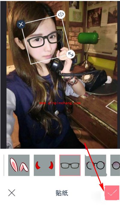 天天P图萌萌哒贴纸使用图文教程