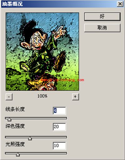 PS滤镜:画笔描边的使用教程图解