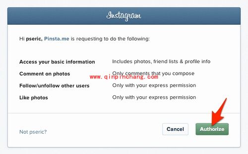 pinsta.me发照片的方法