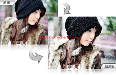 怎么制作雪景图?彩影打造雪景图片教程