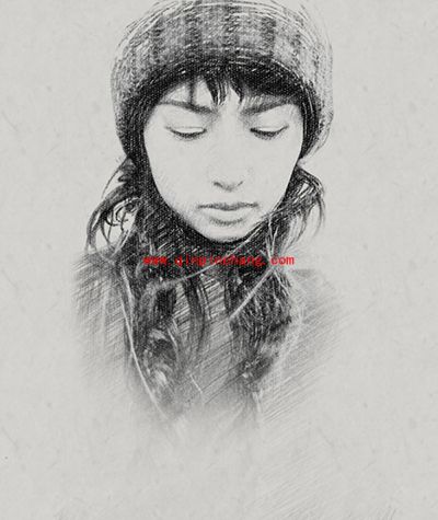 如何用PS做出把妹神器铅笔画