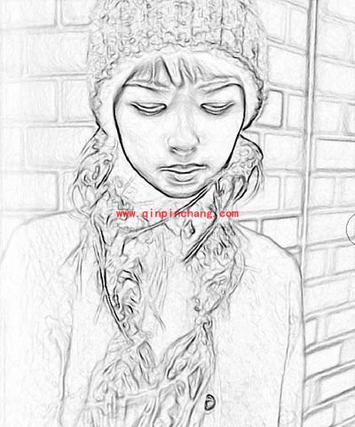 如何用PS做出把妹神器铅笔画