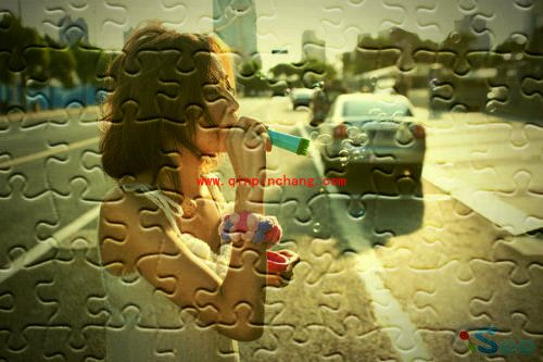 iSee图片专家怎么制作泛黄拼图效果的图片