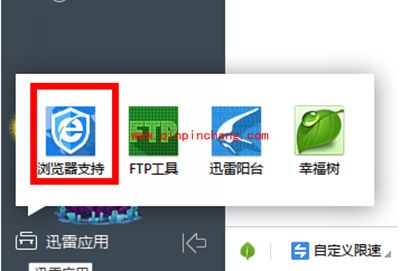 迅雷极速版怎么设置浏览器支持？
