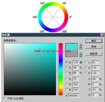 PS的HSB色彩模式