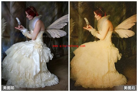 美图秀秀调色教程：打造欧洲高贵复古壁画